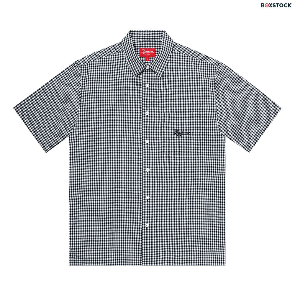 supreme Supreme Gingham Short-Sleeve Shirt 'Black' Spring/Summer 2021