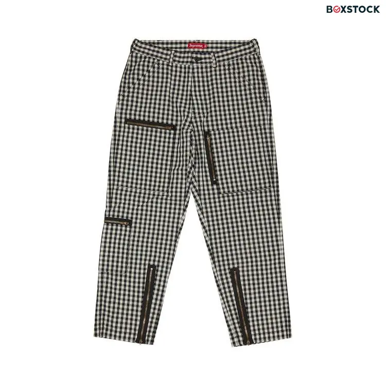 Supreme Gingham Flight Pant 'Black'