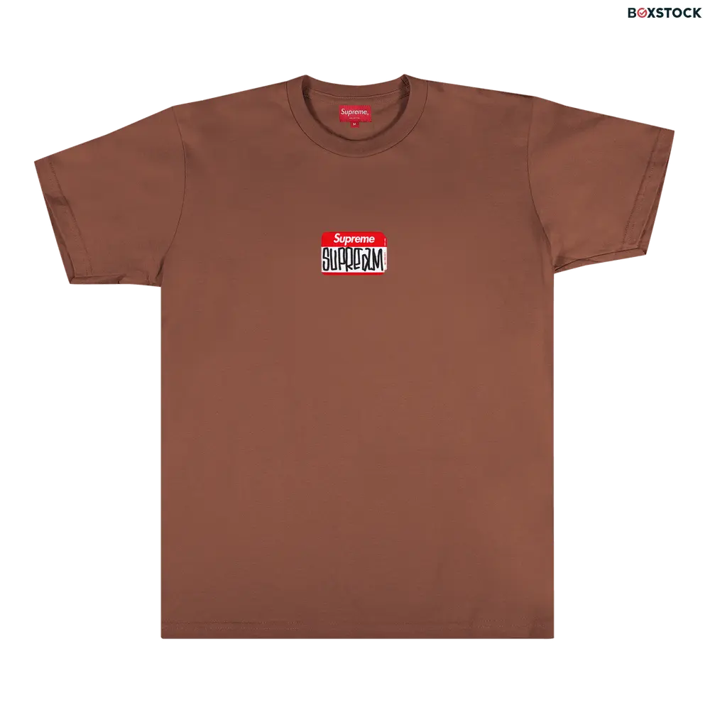 supreme Supreme Gonz Nametag Short-Sleeve Top 'Brown' Fall/Winter 2021