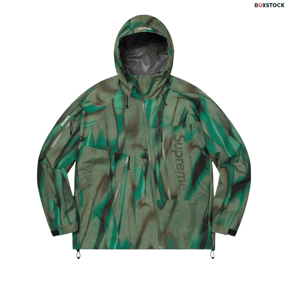 supreme Supreme GORE-TEX Paclite Shell Jacket 'Olive Swirl' Green Spring/Summer 2021