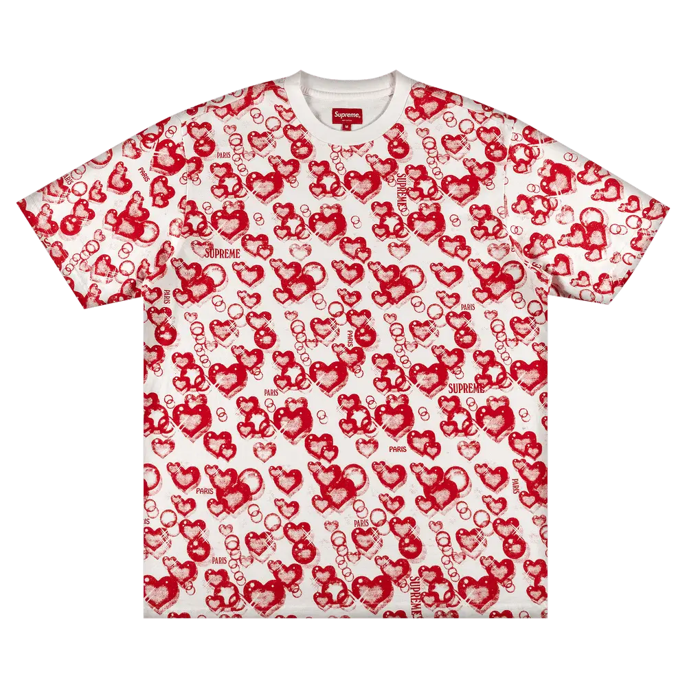 Supreme Hearts Short-Sleeve Top 'White' Spring/Summer 2021