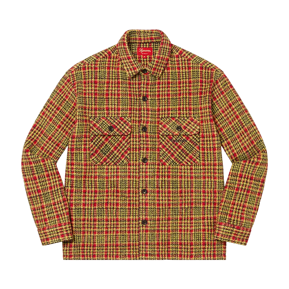 Supreme Heavy Flannel Shirt 'Gold' Fall/Winter 2022