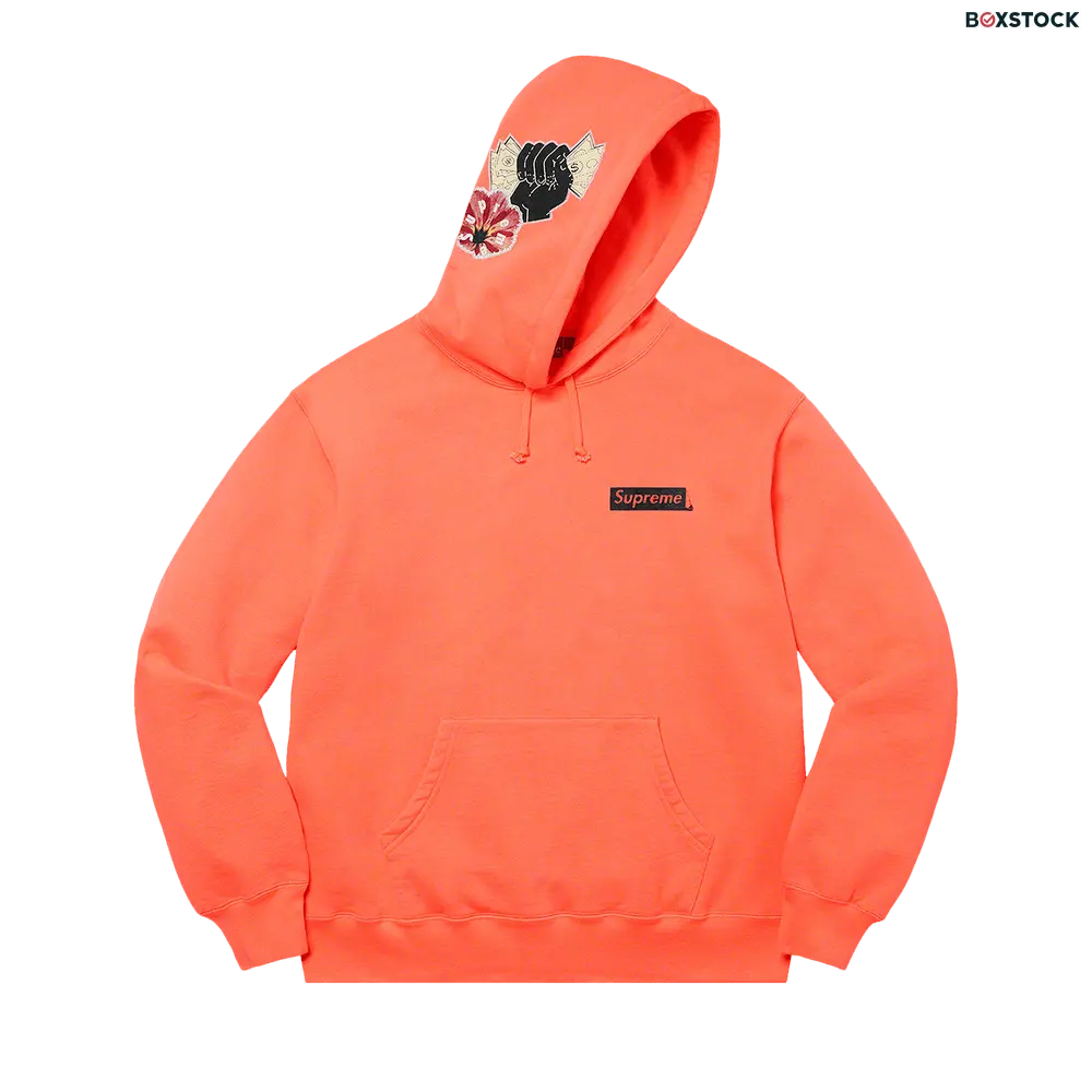 supreme Supreme Instant High Patches Hooded Sweatshirt 'Apricot' Orange Spring/Summer 2022