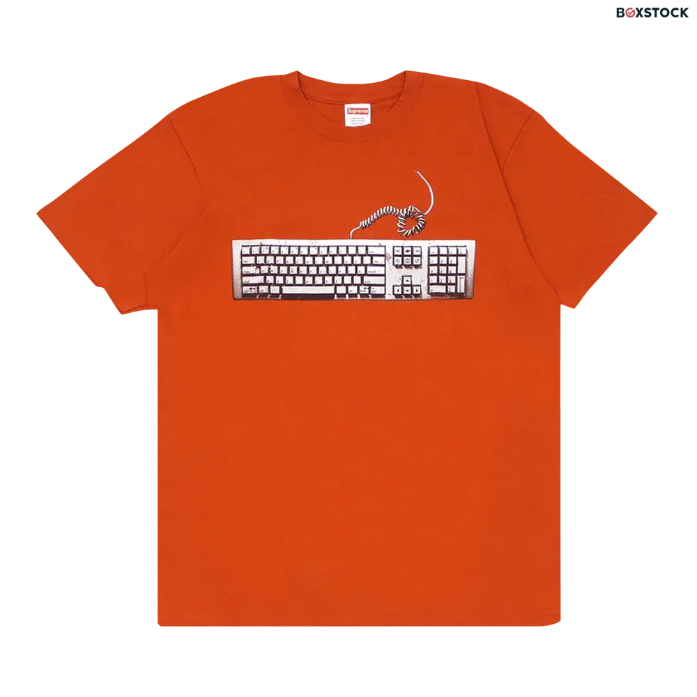 supreme Supreme Keyboard Tee 'Rust' Orange Spring/Summer 2019