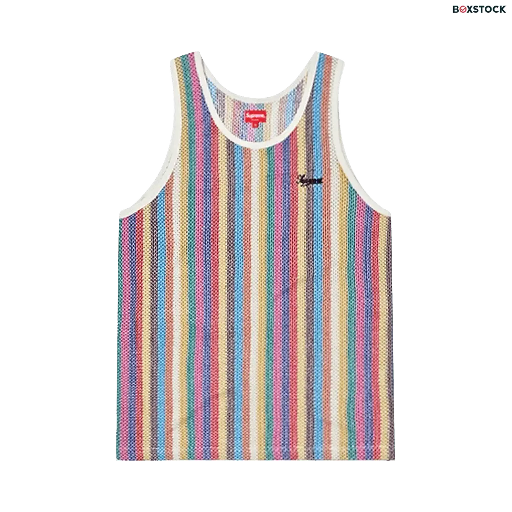 supreme Supreme Knit Stripe Tank Top 'Multicolor' Multi-Color Spring/Summer 2019