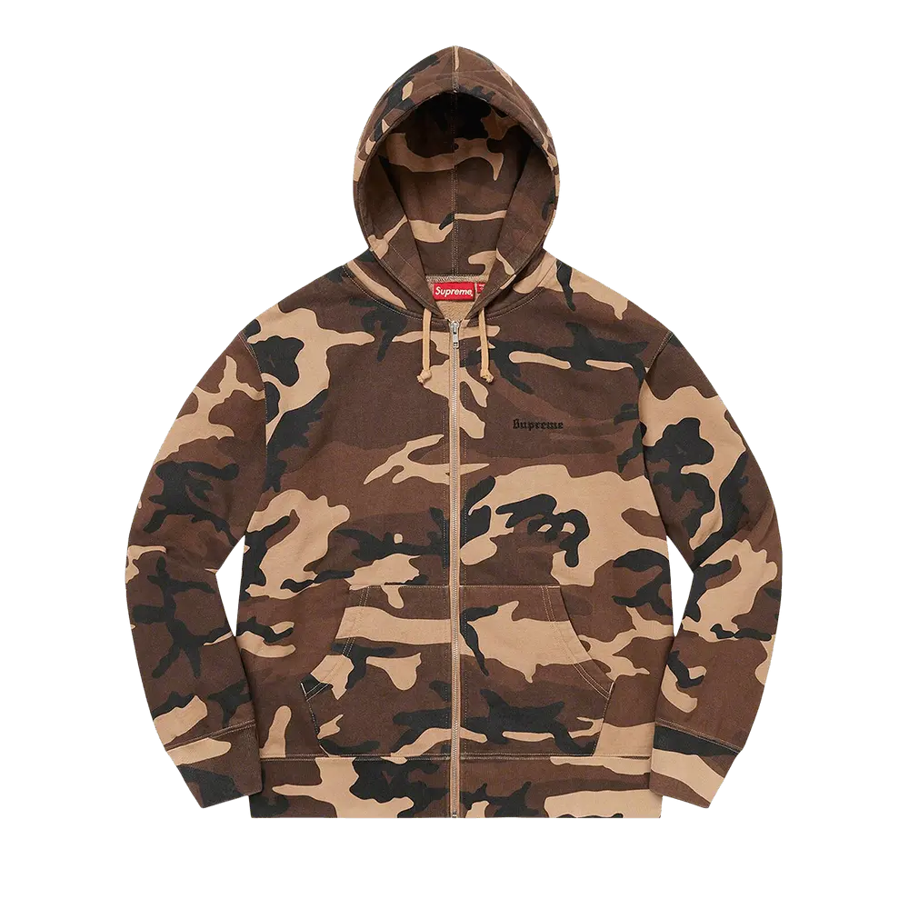 Supreme Lakshmi Zip Up Hooded Sweatshirt 'Brown Camo' Fall/Winter 2022