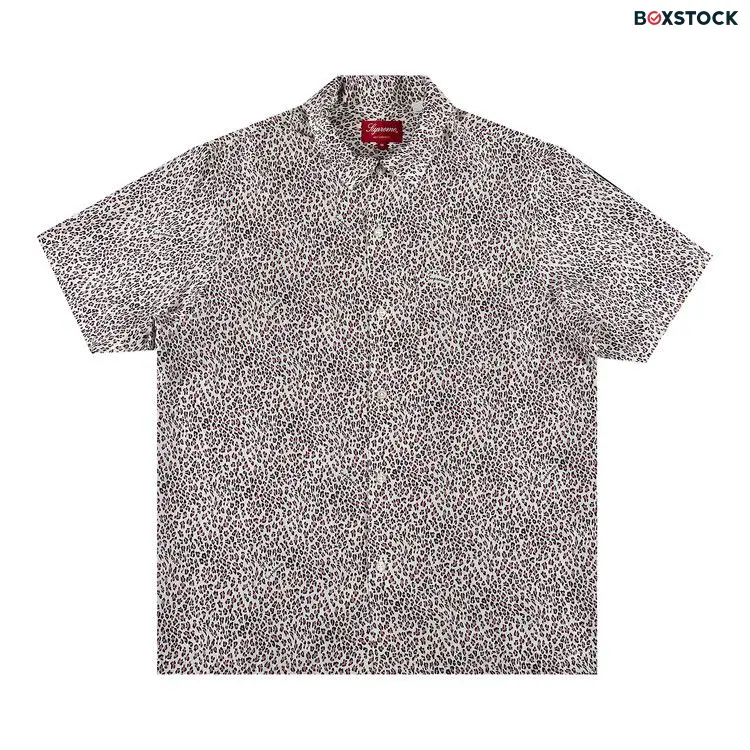 Supreme Leopard Silk Short-Sleeve Shirt 'Pink' Spring/Summer 2022