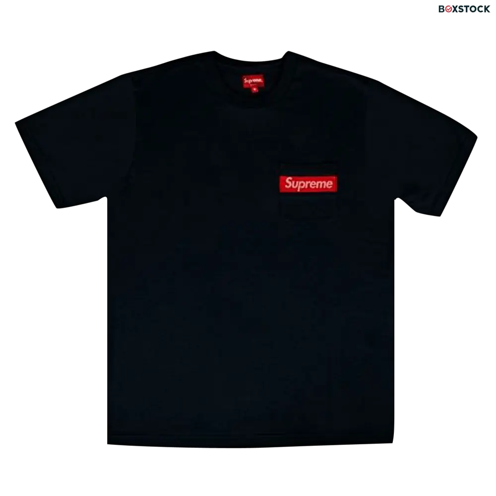 supreme Supreme Mesh Stripe Pocket Tee 'Navy' Blue Spring/Summer 2019