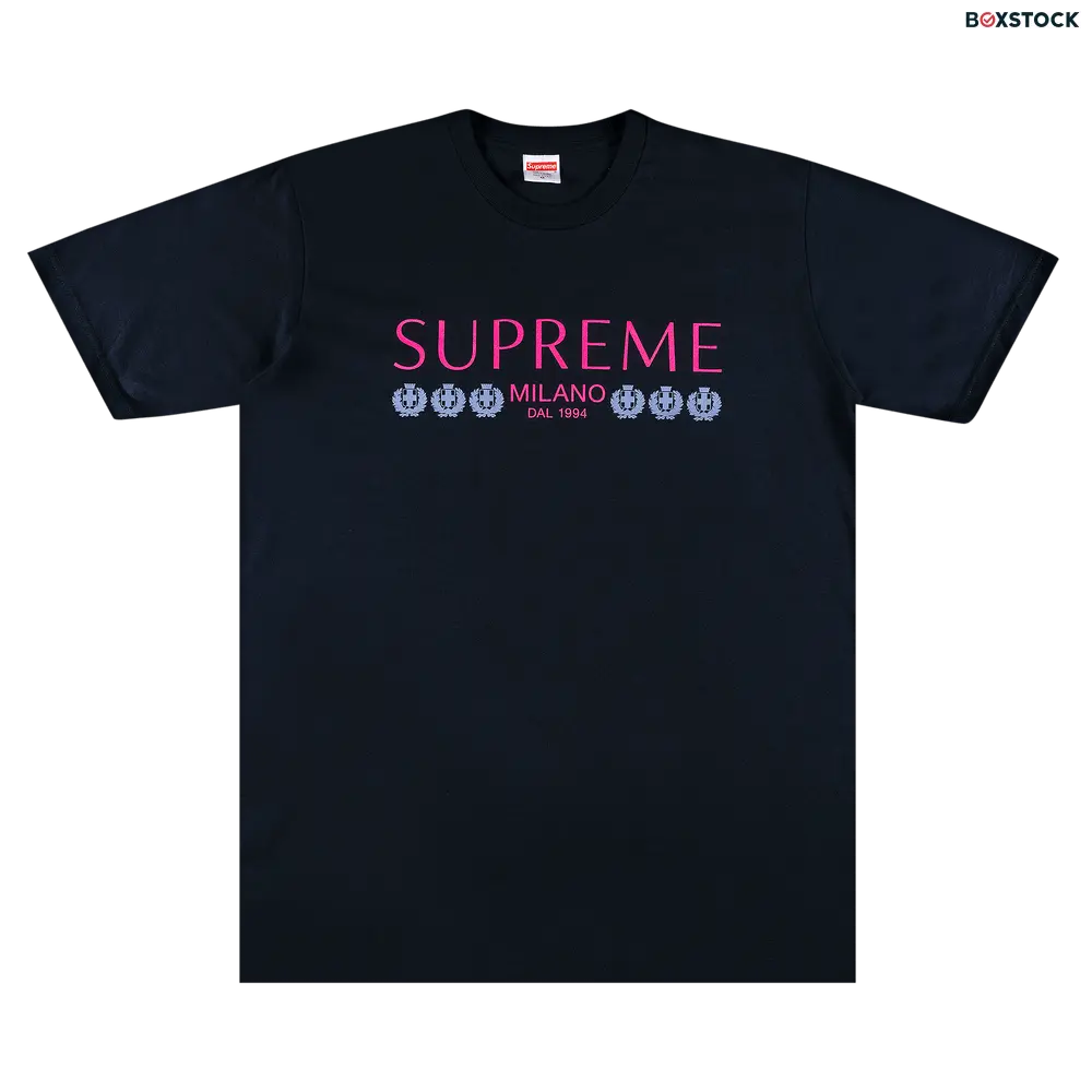 supreme Supreme Milano Tee 'Navy' Blue Spring/Summer 2021