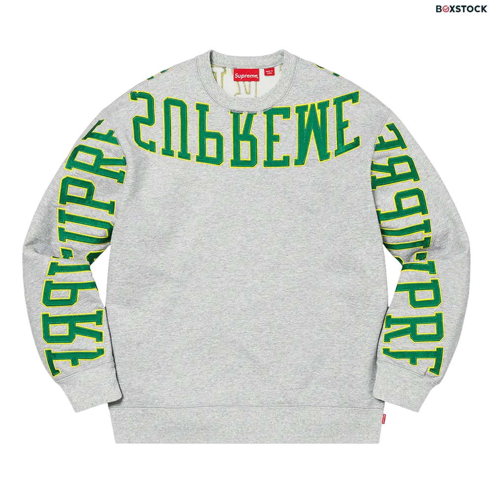 supreme Supreme Multi Arc Crewneck 'Heather Grey' Spring/Summer 2022