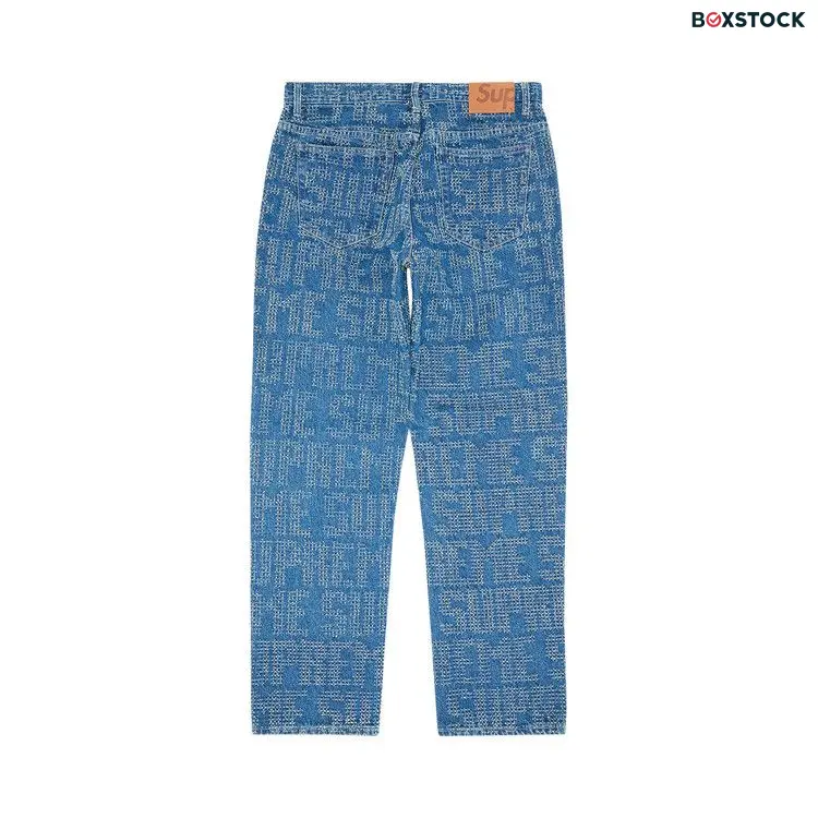 Supreme Needle Punch Regular Jean 'Washed Blue' Fall/Winter 2023