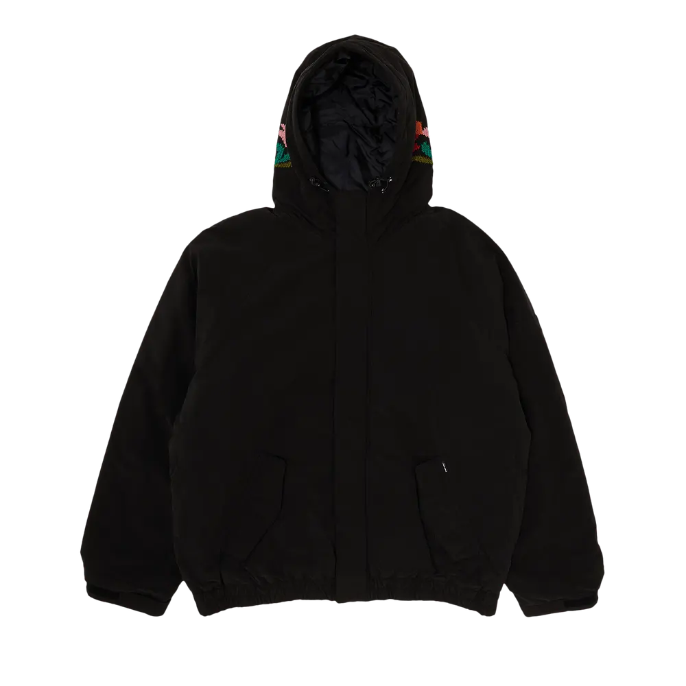 Supreme Needlepoint Hooded Jacket 'Black' Fall/Winter 2023