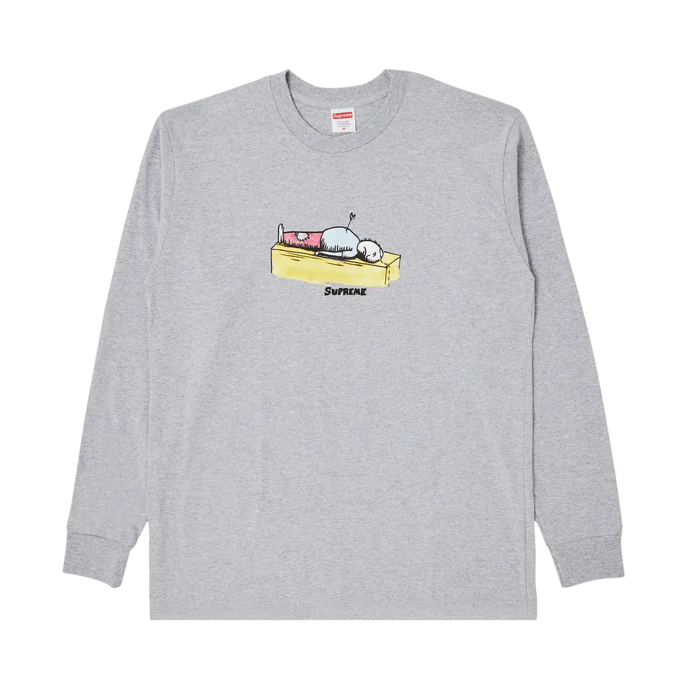 Supreme Neil Blender Arrow Long-Sleeve Tee 'Heather Grey' Fall/Winter 2023