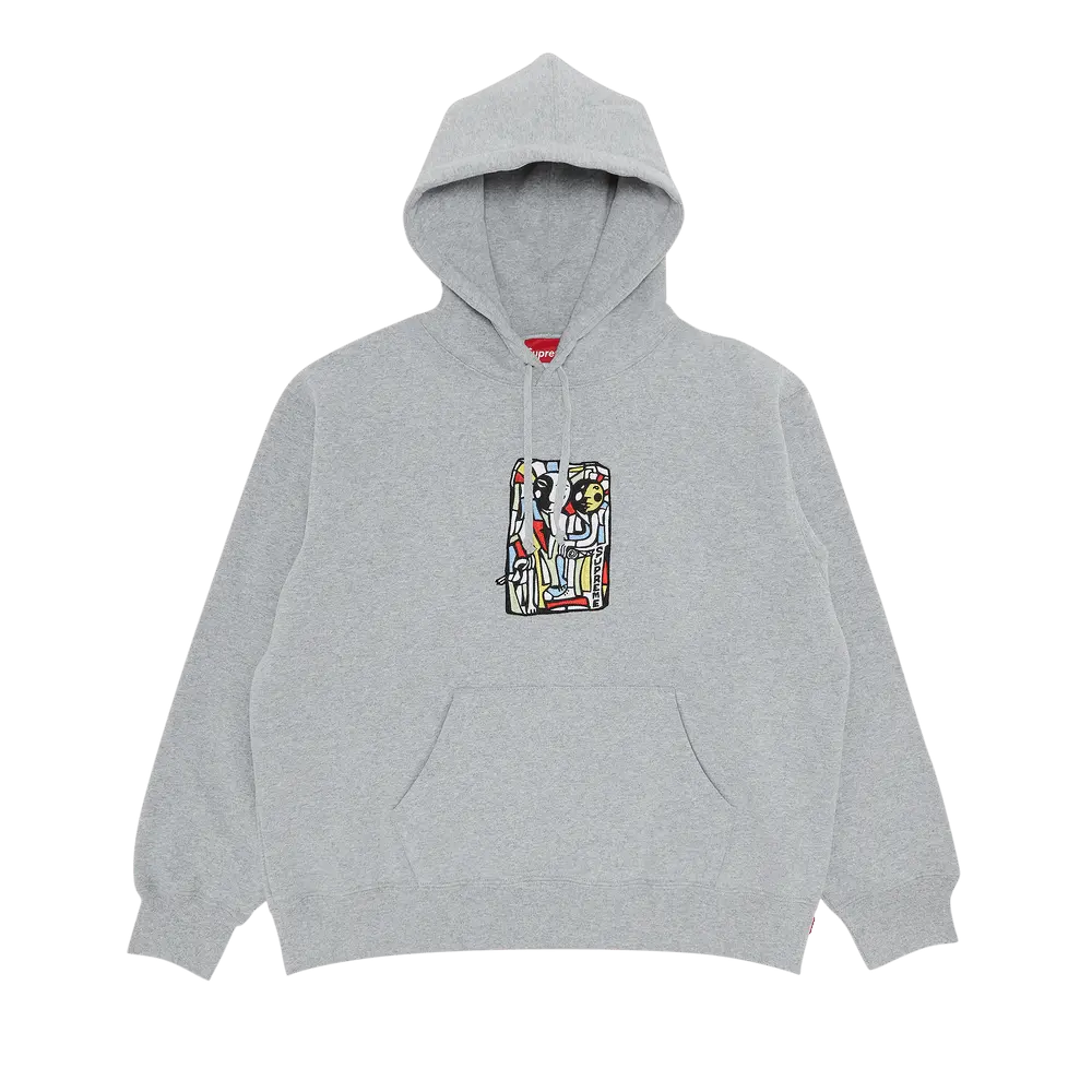 Supreme Neil Blender Mosaic Hooded Sweatshirt 'Heather Grey' Fall/Winter 2023