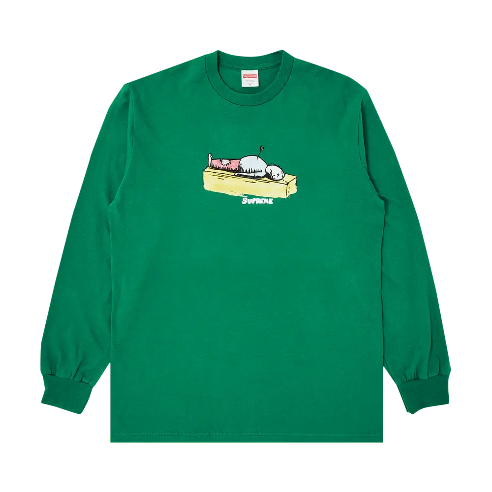 Supreme Neil Blender Arrow Long-Sleeve Tee 'Light Pine' Green Fall/Winter 2023