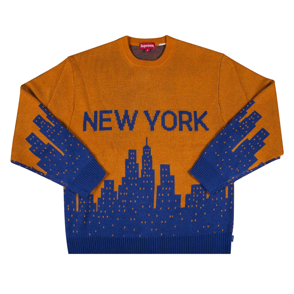 Supreme New York Sweater 'Orange' Spring/Summer 2020
