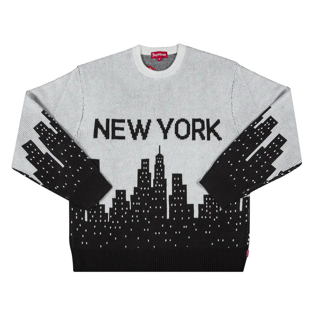 Supreme New York Sweater 'White' Spring/Summer 2020