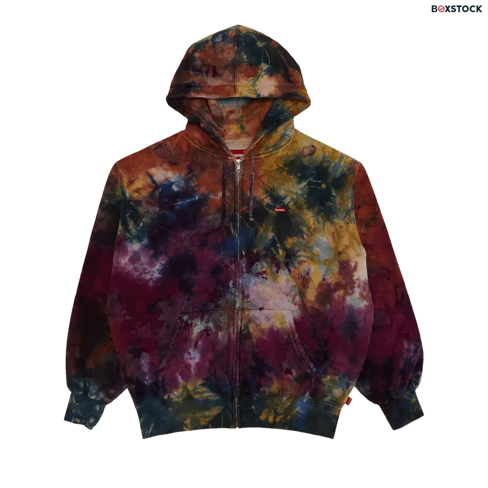 supreme Supreme Overdyed Small Box Zip Up Hooded Sweatshirt 'Multicolor' Multi-Color Spring/Summer 2024
