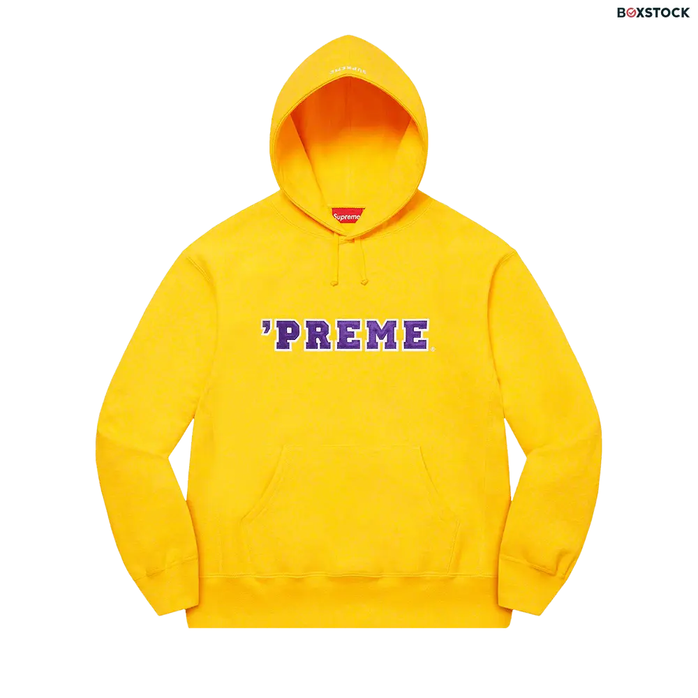 supreme Supreme Preme Hooded Sweatshirt 'Yellow' Fall/Winter 2022
