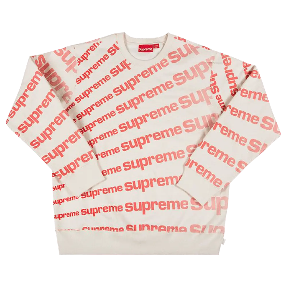 Supreme Radial Crewneck 'Natural' Tan Spring/Summer 2020