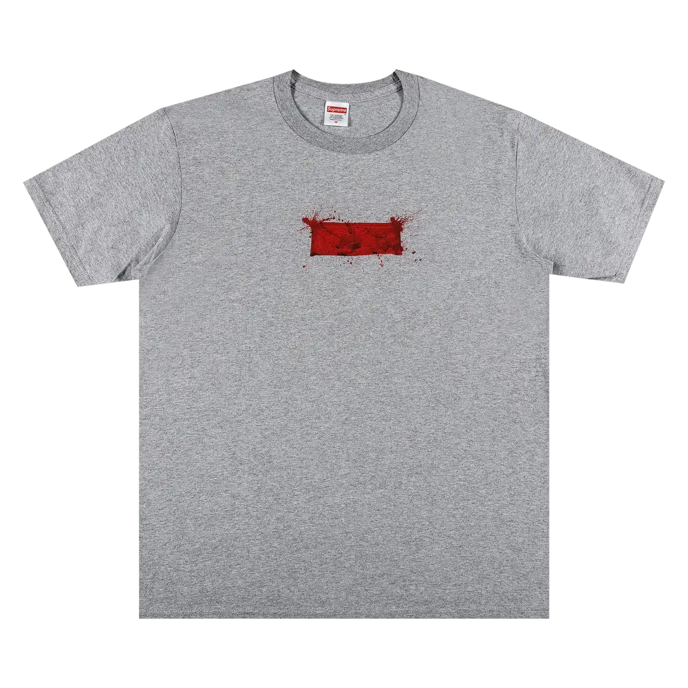 Supreme Ralph Steadman Box Logo Tee 'Heather Grey' Spring/Summer 2022