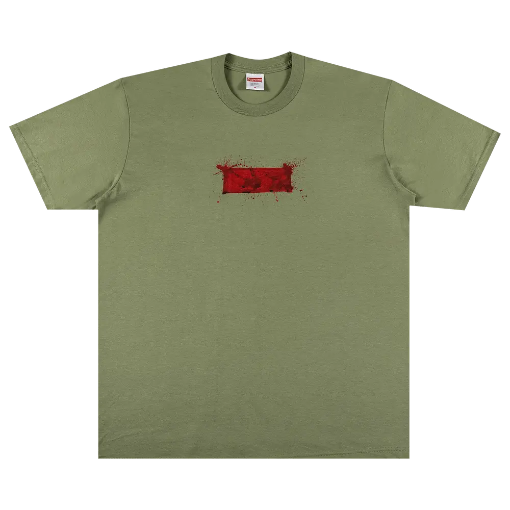 Supreme Ralph Steadman Box Logo Tee 'Light Olive' Green Spring/Summer 2022