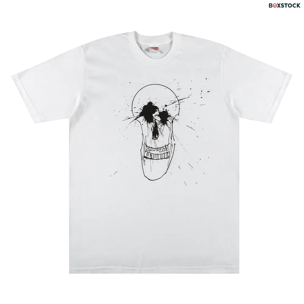 supreme Supreme Ralph Steadman Skull Tee 'White' Spring/Summer 2022