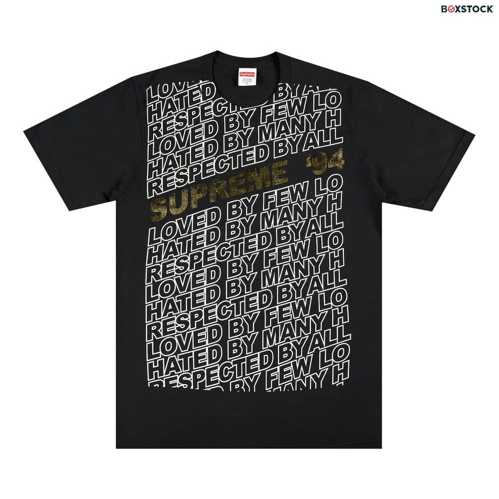 supreme Supreme Respected Tee 'Black' Spring/Summer 2022