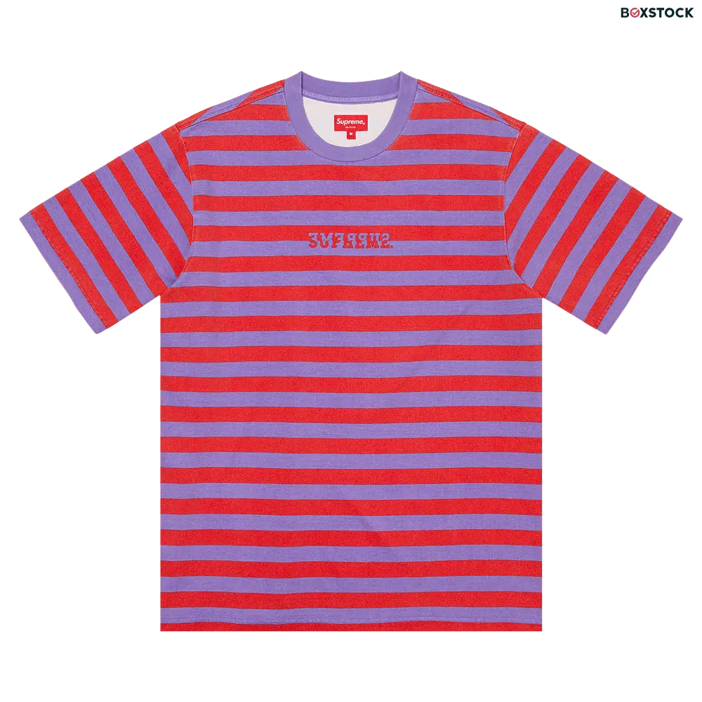 supreme Supreme Reverse Stripe Short-Sleeve Top 'Red' Spring/Summer 2022