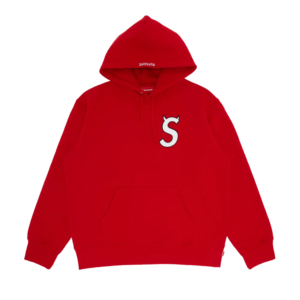 Supreme S Logo Hooded Sweatshirt 'Red' Fall/Winter 2022