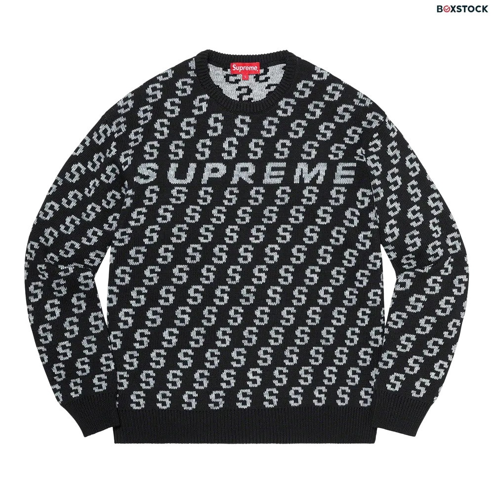 supreme Supreme S Repeat Sweater 'Black' Spring/Summer 2021