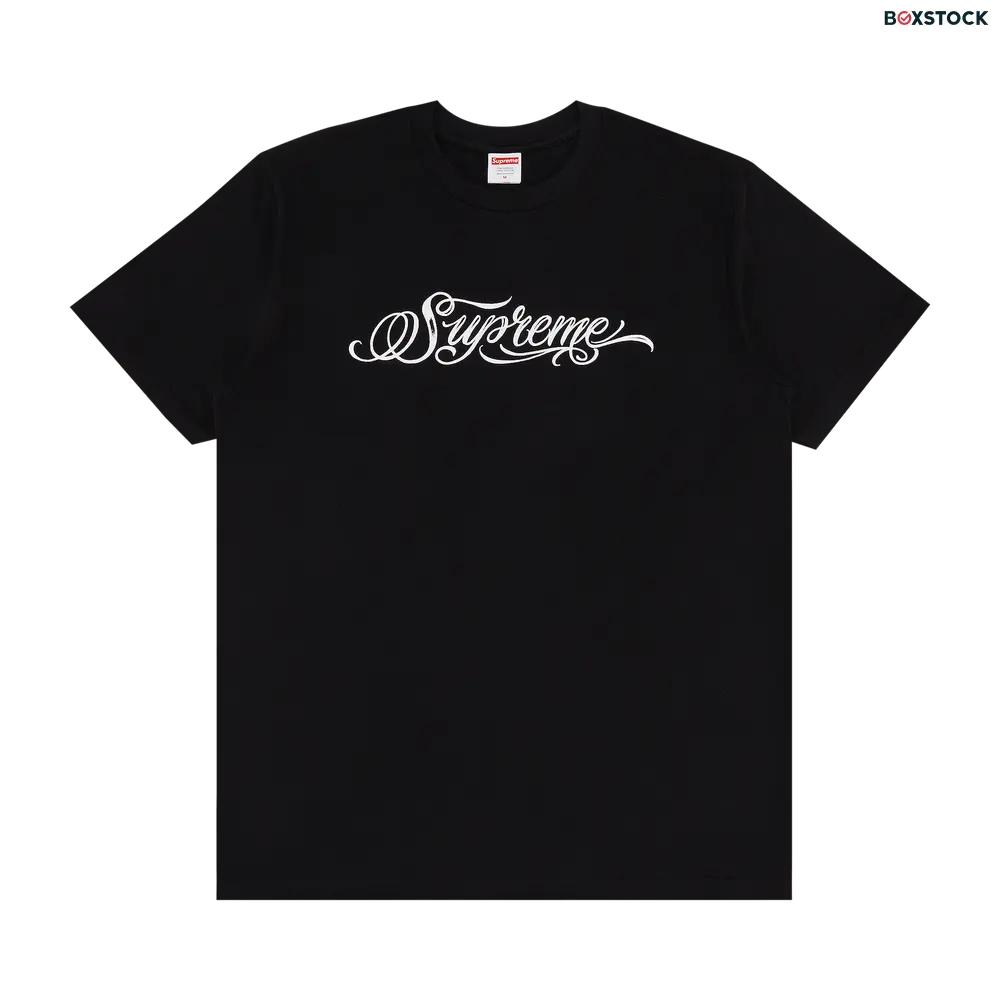 supreme Supreme Script Tee 'Black' Fall/Winter 2024