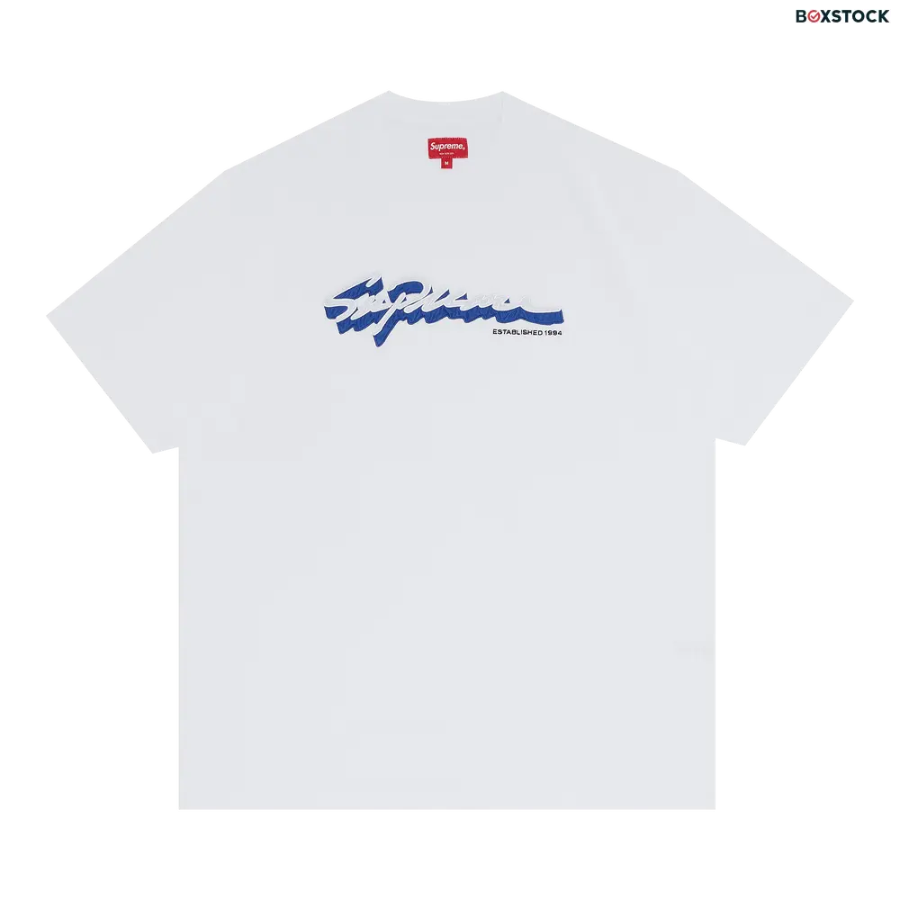 supreme Supreme Shadow Script Short-Sleeve Top 'White' Fall/Winter 2022