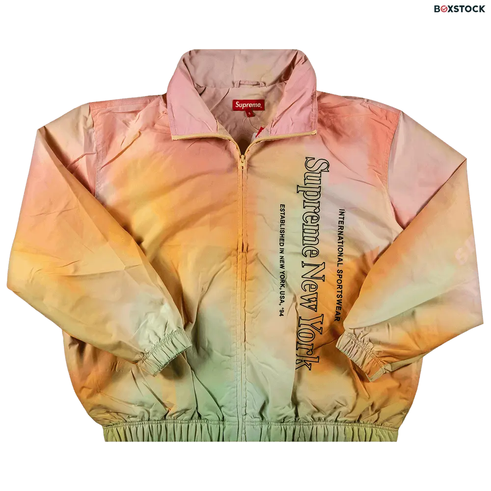 supreme Supreme Side Logo Track Jacket 'Yellow Gradient' Multi-Color Fall/Winter 2020