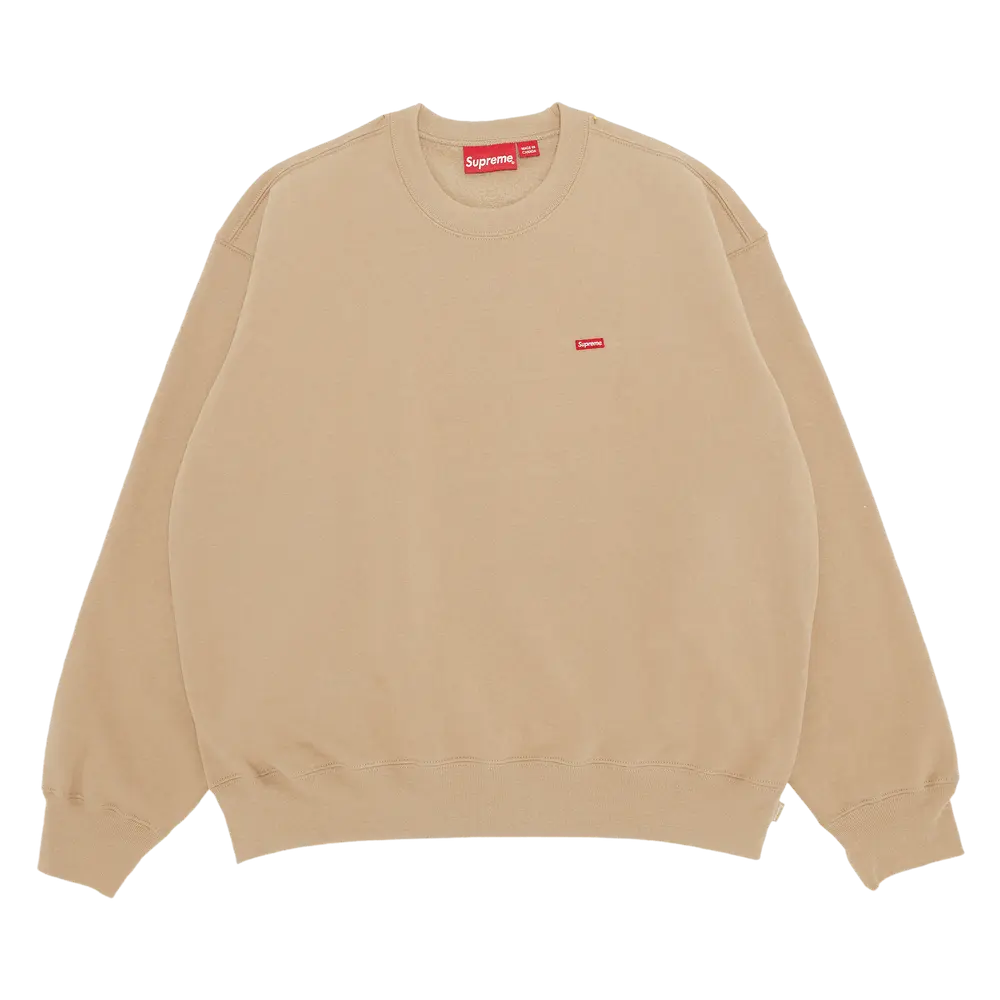 Supreme Small Box Crewneck 'Tan' Spring/Summer 2023