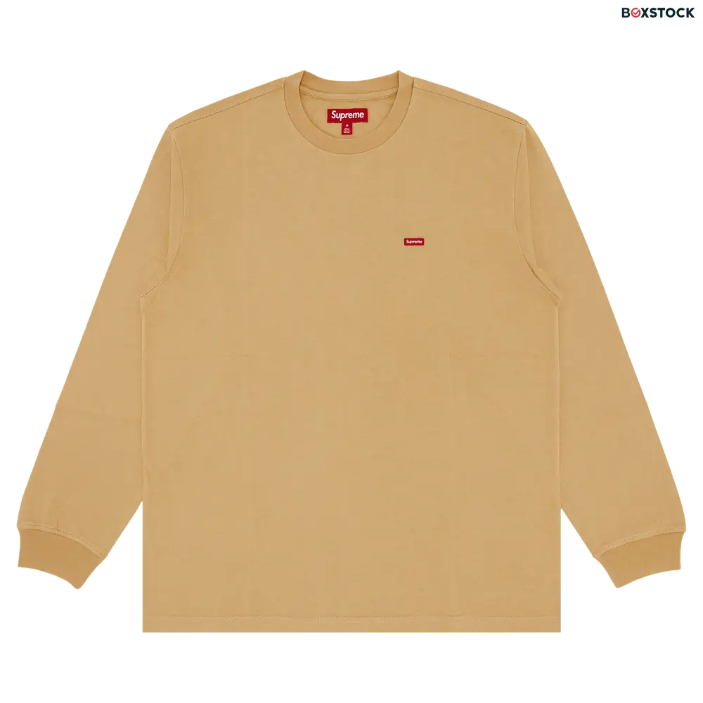 supreme Supreme Small Box Long-Sleeve Tee 'Dark Tan' Fall/Winter 2024