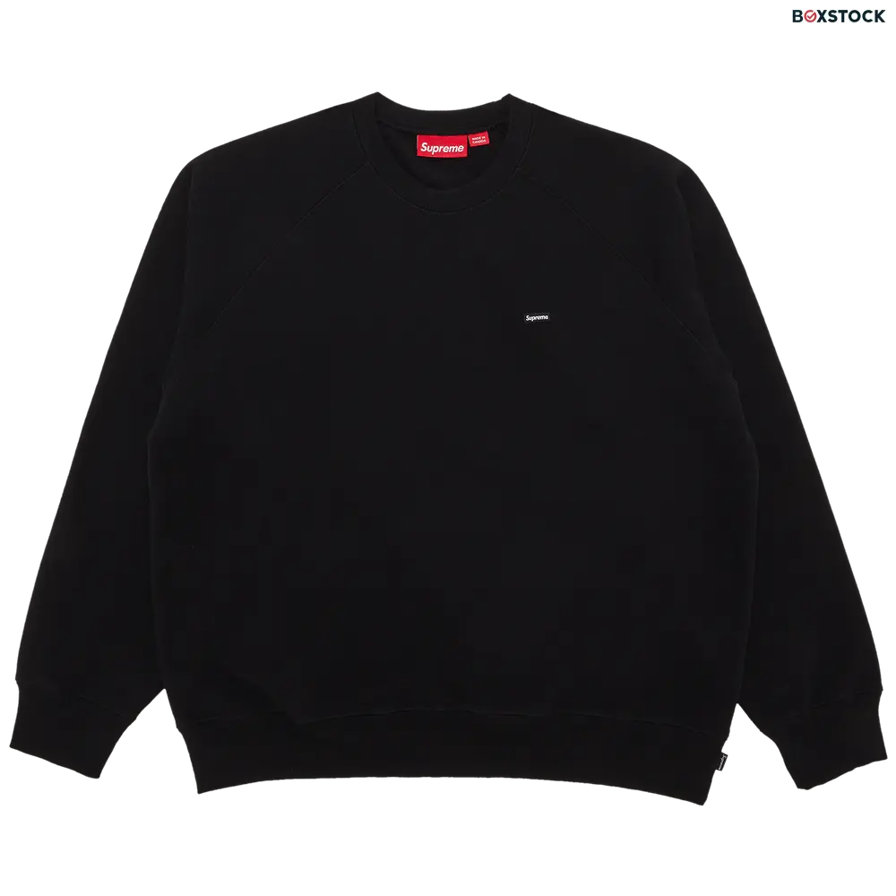 supreme Supreme Small Box Raglan Crewneck 'Black' Spring/Summer 2024