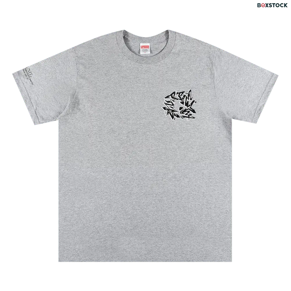 supreme Supreme Support Unit Tee 'Heather Grey' Fall/Winter 2021