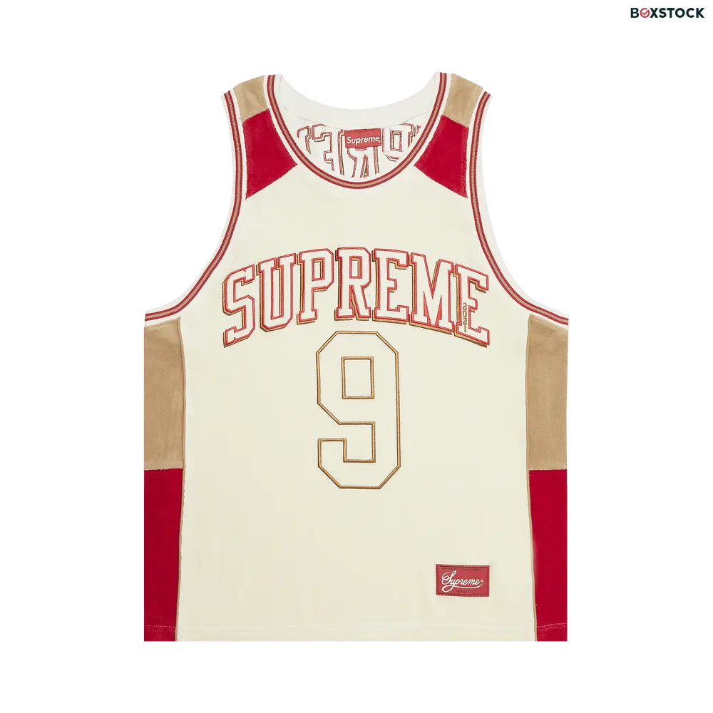 supreme Supreme Terry Basketball Jersey 'Stone' Multi-Color Spring/Summer 2021