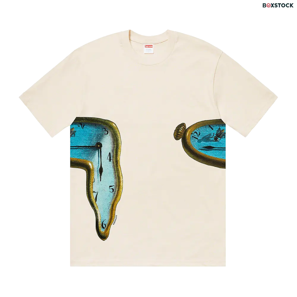 supreme Supreme The Persistence Of Memory Tee 'Natural' Cream Spring/Summer 2019