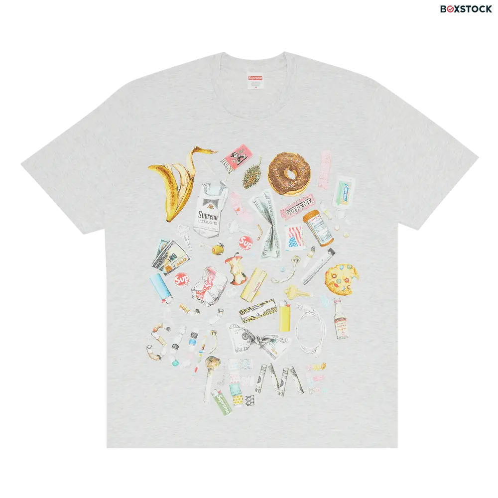 supreme Supreme Trash Tee 'Ash Grey' Spring/Summer 2023