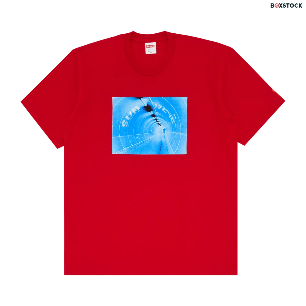 supreme Supreme Tunnel Tee 'Red' Spring/Summer 2024