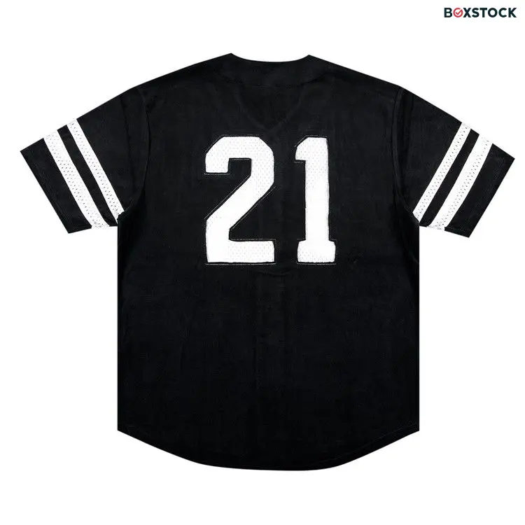 Supreme Velour Baseball Jersey 'Black' Fall/Winter 2020