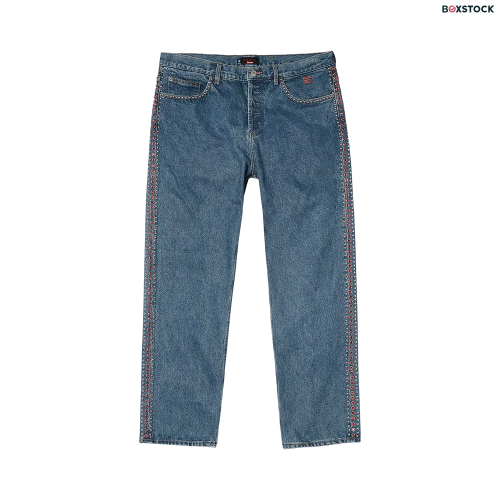 supreme Supreme x B.B. Simon Studded Regular Jean 'Blue' Spring/Summer 2022