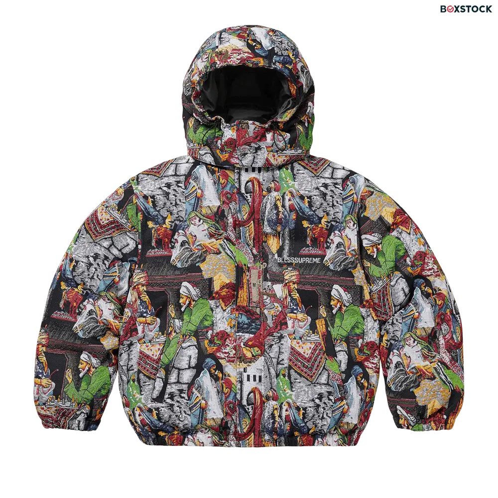 supreme Supreme x Bless Tapestry Down Puffer Jacket 'Multicolor' Multi-Color Fall/Winter 2023