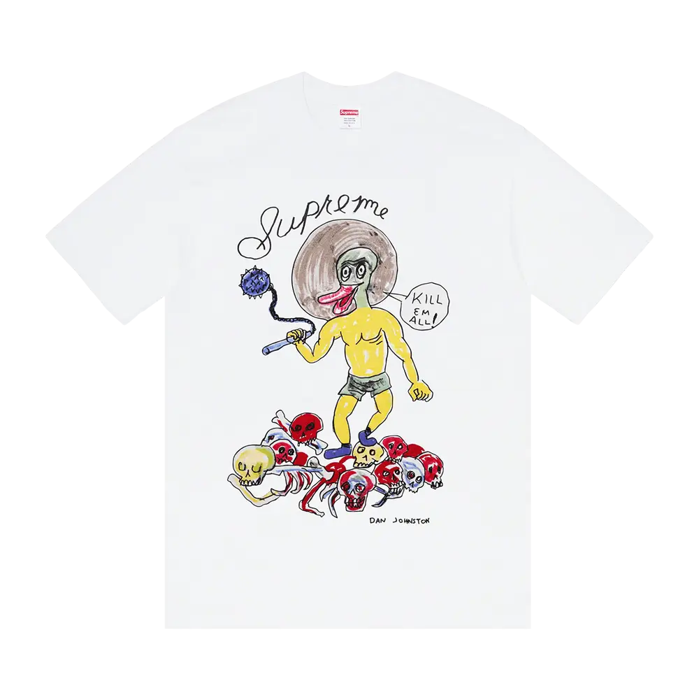 Supreme x Daniel Johnston Kill Em All Tee 'White' Spring/Summer 2020