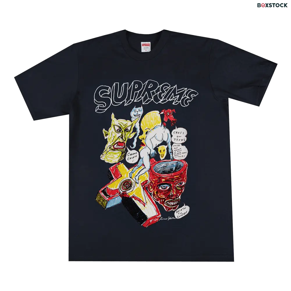 Supreme x Daniel Johnston Tee 'Navy' Blue Spring/Summer 2020