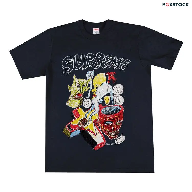 Supreme x Daniel Johnston Tee 'Navy' Blue Spring/Summer 2020