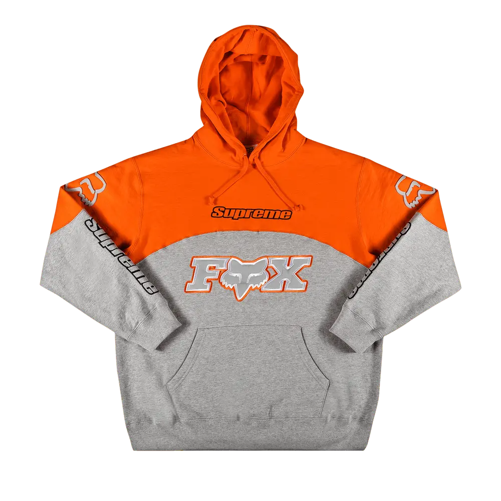 Supreme x Fox Racing Hooded Sweatshirt 'Grey' Fall/Winter 2020
