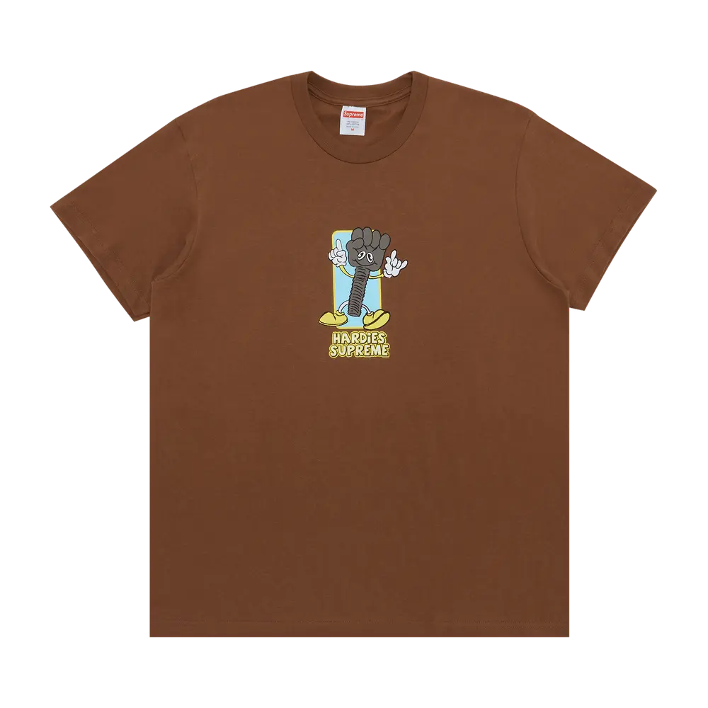 Supreme x Hardies Bolt Tee 'Brown' Spring/Summer 2023